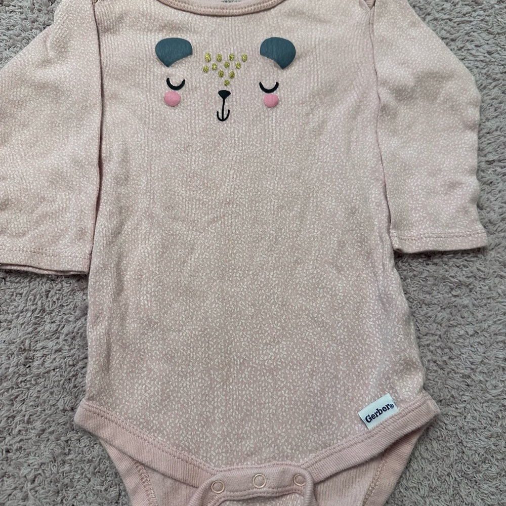 Baby Girl Clothing Bundle 5pc Carter’s Burt’s Bees Gerber 6-12 Months - Picture 4 of 11